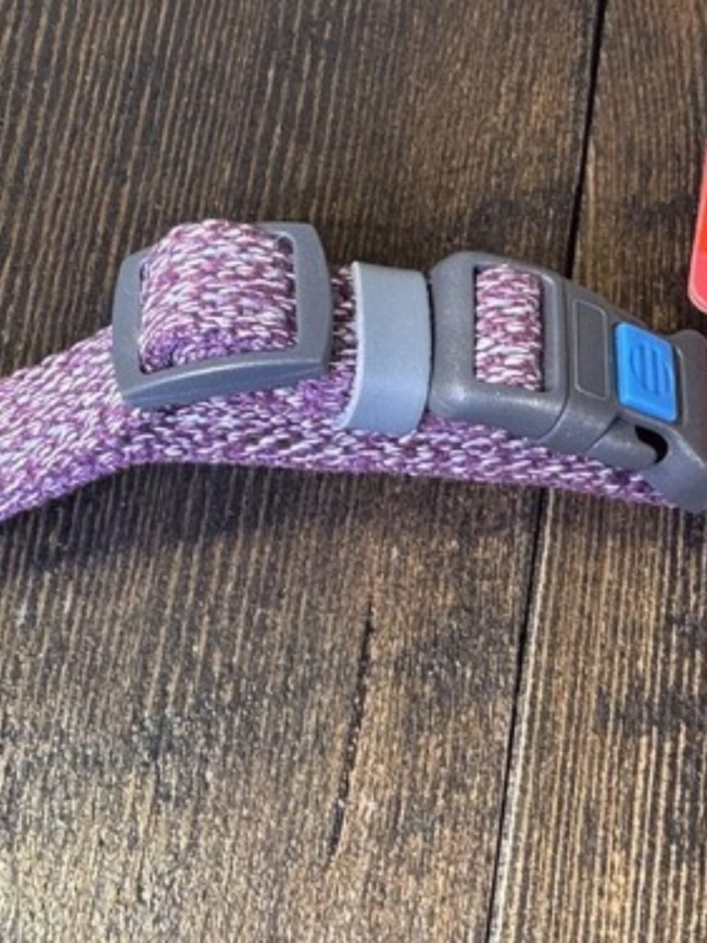 WAUDOG Reflective Cotton Dog Collar Eco Friendly Nylon Collar Small Purple QR ID - Picture 2 of 12